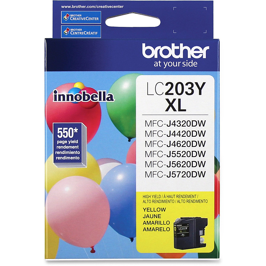 Brother Genuine Innobella LC203Y High Yield Yellow Ink Cartridge