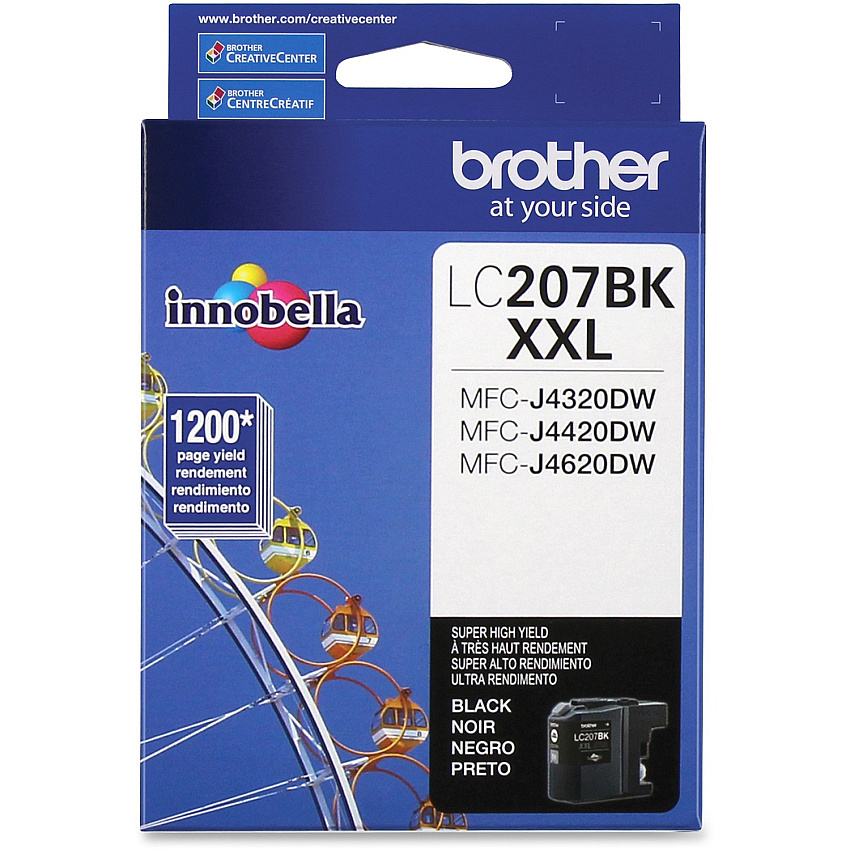 Brother Genuine LC207BK Super High Yield Black Ink Cartridge
