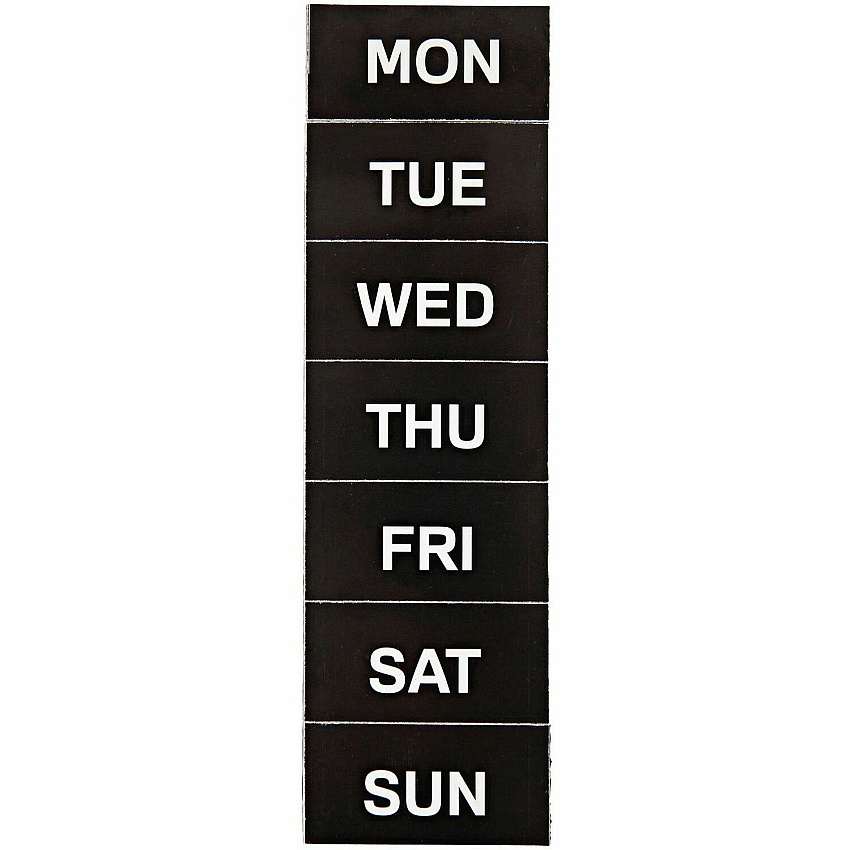 MasterVision Magnetic Weekday Calendar Characters (BVCFM1007)