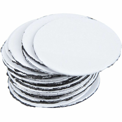 MasterVision BVCFM1618 3/4 White Interchangeable Circle Magnets - 20/Pack