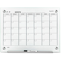 Quartet Infinity Glass Glass Dry-Erase Calendar Board (QRTGC2418F)