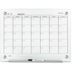 Quartet Infinity Glass Glass Dry-Erase Calendar Board (GC2418F)