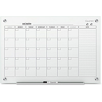 Quartet Infinity Glass Dry-Erase Calendar Board (QRTGC3624F)