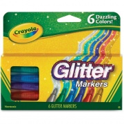Crayola 6 Color Glitter Markers (588629)