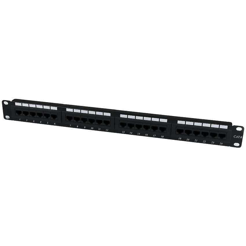 StarTech 24 Port 1u Rackmount Cat6 Patch Panel (C6PANEL24)