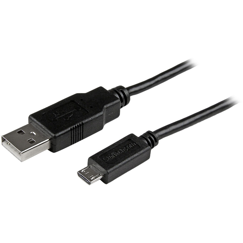 StarTech 3 Ft Slim Micro Usb Phone Charger Cable (USBAUB3BK)