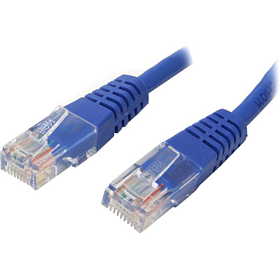 StarTech 50ft Blue Molded Cat5e Patch Cable (M45PATCH50BL)