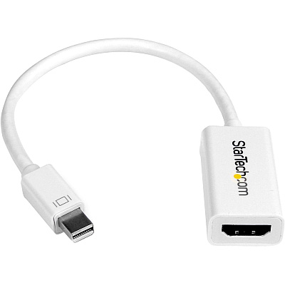 StarTech Mdp To Hdmi Adapter White - 4k Active (MDP2HD4KSW)