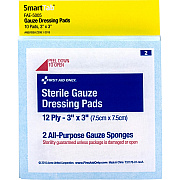 First Aid Only Sterile Gauze Dressing Pads (FAOFAE5005)
