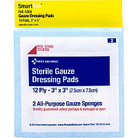 First Aid Only Sterile Gauze Dressing Pads (FAOFAE5005)