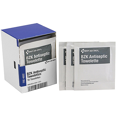 First Aid Only BZK Antiseptic Towelettes (FAOFAE4002)