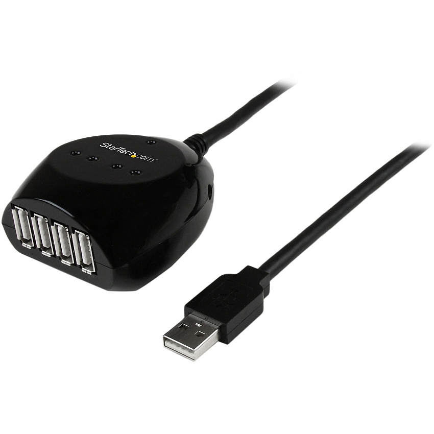 StarTech 15m Usb 2.0 Active Cable With 4 Port Hub (USB2EXT4P15M)