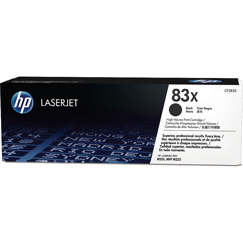 HP 83X (HEWCF283X) Original High Yield Laser Toner Cartridge - Single Pack - Black - 1 Each