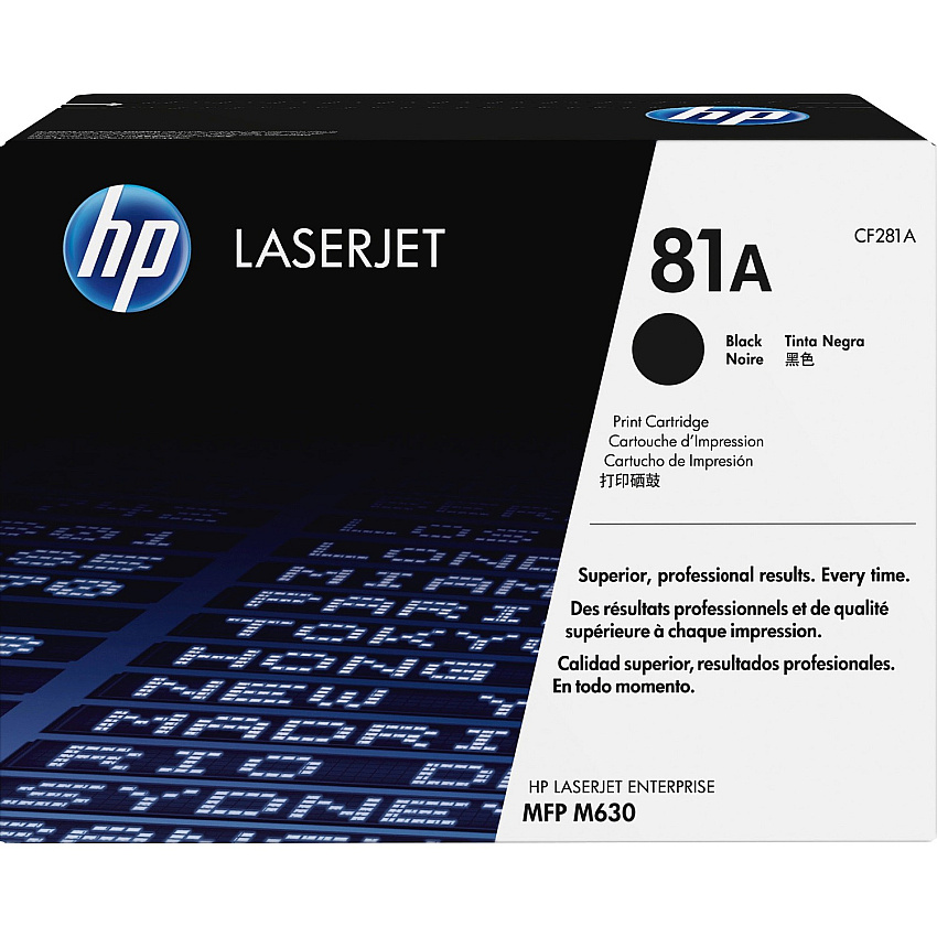HP 81A (HEWCF281A) Original Laser Toner Cartridge - Single Pack - Black - 1 Each
