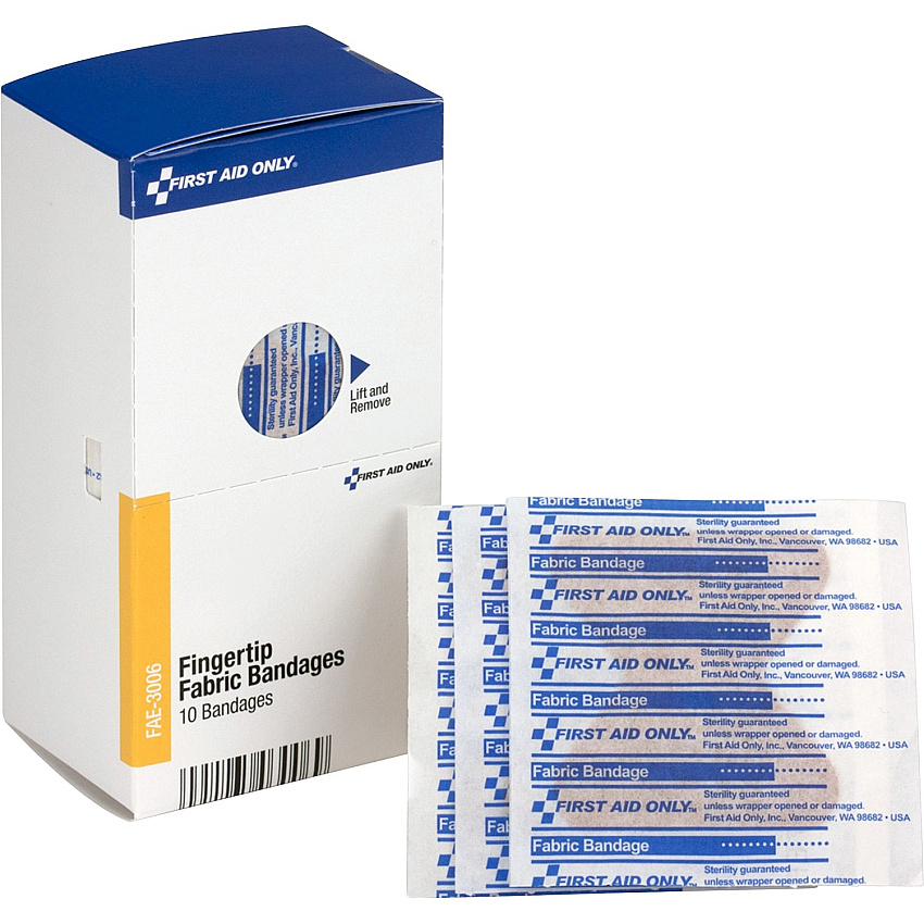 First Aid Only Fingertip Fabric Bandages (FAOFAE3006)