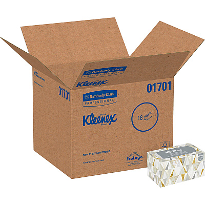 Kleenex Hand Towels with Premium Absorbency Pockets in a Pop-Up Box (KCC01701CT)