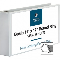 Business Source Tabloid-size Round Ring Reference Binder (45102)