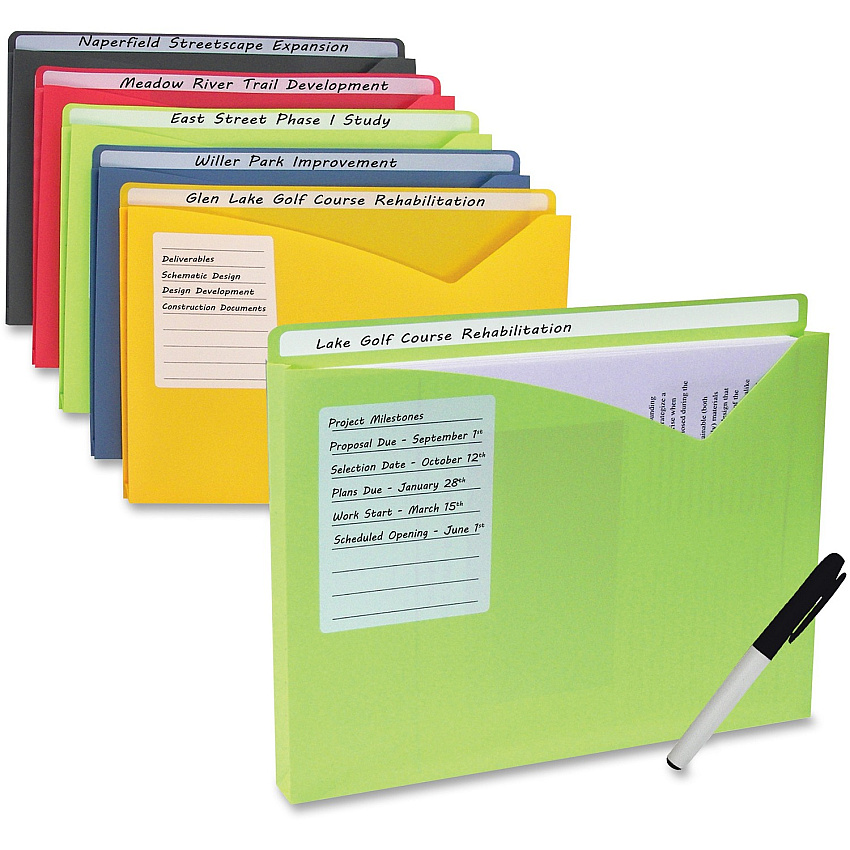 C-Line Write-On Poly File Jackets (CLI63160)