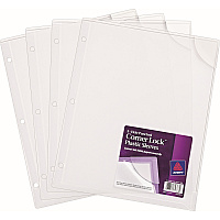 Avery Corner Lock Plastic Sleeves, Clear, Pack of 4 (AVE72269)