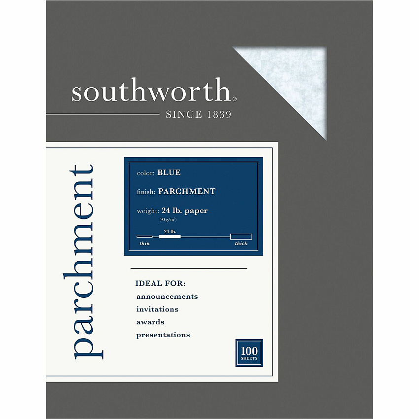 Southworth Parchment Specialty Paper - Blue (SOUP964CK336)