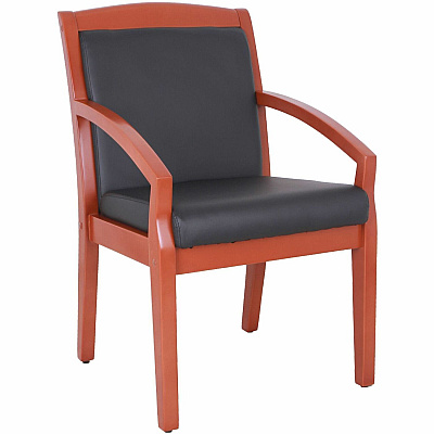 Lorell Sloping Arms Wood Frame Guest Chair (LLR20014)
