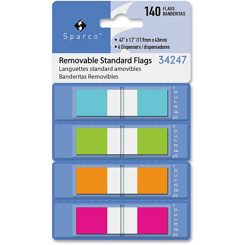 Sparco Pop-Up Dispenser Page Flags (SPR34247)