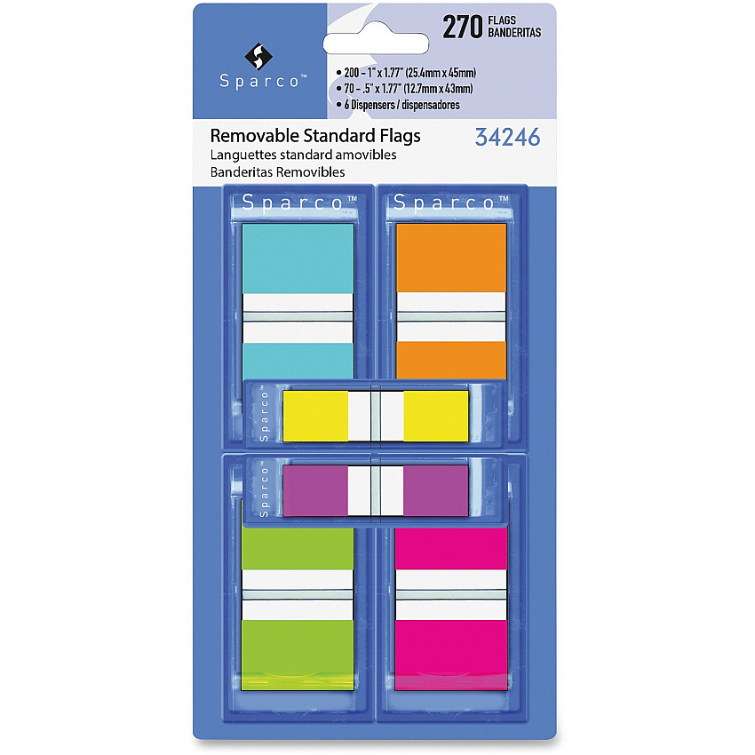 Sparco Assorted Pop-Up Flags Combo Pack (SPR34246)