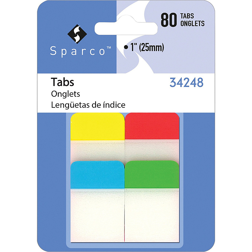Sparco 1" Durable Tabs (SPR34248)