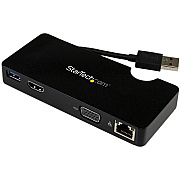 StarTech Dock, Travel - Usb 3.0, Hdmi Or Vga (USB3SMDOCKHV)