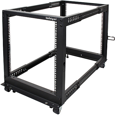 StarTech 12u 19in Open Frame Server Rack 22-40in (4POSTRACK12U)