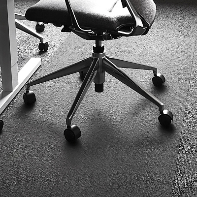 Cleartex XXL Polycarbonate Rectangular Chair Mat for Carpets - 60" x 79" (FLR1115020023ER)