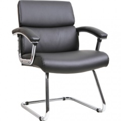 Lorell Sled Base Leather Guest Chair (20019)