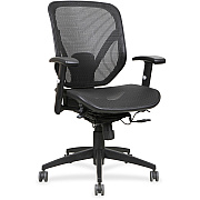 Lorell Executive Synchro Tilt Mesh Mid-back Office Chair (LLR40203)