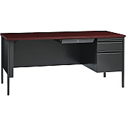 Lorell Fortress Series 66" Right-Pedestal Desk (LLR60916)