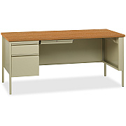Lorell Fortress Series Left-Pedestal Desk (LLR60917)