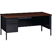 Lorell Fortress Series Left-Pedestal Desk (LLR60918)