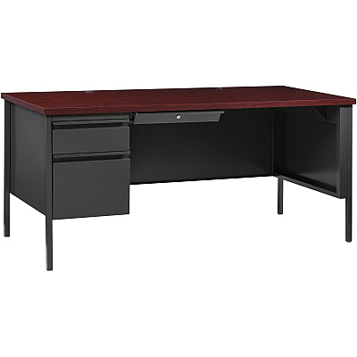 Lorell Fortress Series Left-Pedestal Desk (LLR60919)