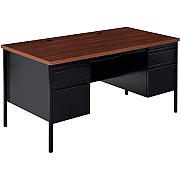 Lorell Fortress Series Double-Pedestal Desk (LLR60927)