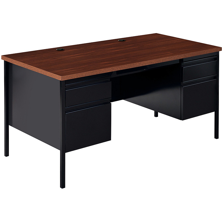 Lorell Fortress Series Double-Pedestal Desk (LLR60927)