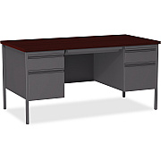 Lorell Fortress Series Double-Pedestal Desk (LLR60928)