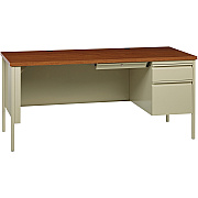 Lorell Fortress Series 66" Right-Pedestal Desk (LLR66904)