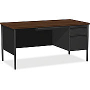 Lorell Fortress Series 66" Right-Pedestal Desk (LLR66905)