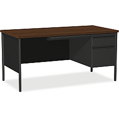 Lorell Fortress Series 66" Right-Pedestal Desk (LLR66905)