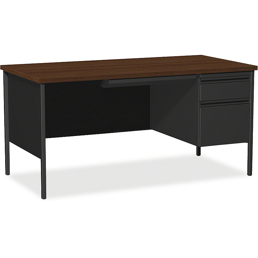 Lorell Fortress Series 66" Right-Pedestal Desk (LLR66905)