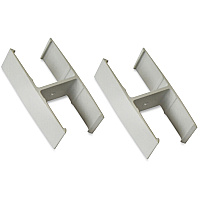 Lorell 180-degree Straight Panel Connectors (LLR90259)