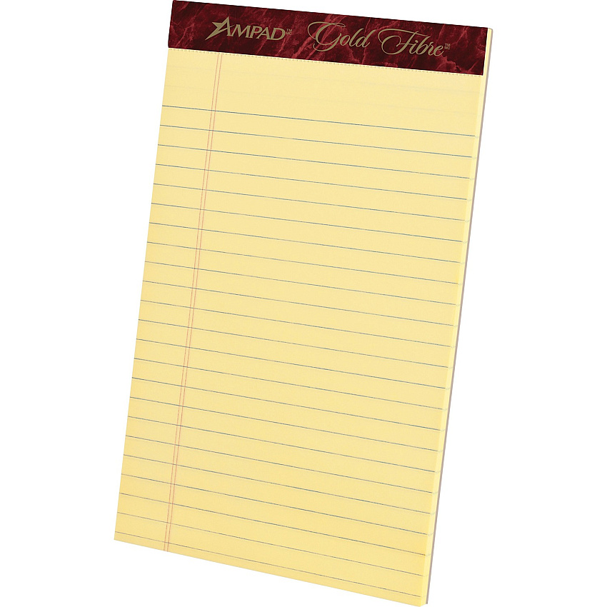 Ampad Gold Fibre Premium Jr. Legal Writing Pads (TOP20004)