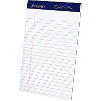 Ampad Gold Fibre Medium Ruled Perforated Remanufactured Jr. Legal Pads (TOP20018)