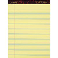 Ampad Gold Fibre Narrow Rule Writing Pads (TOP20022)
