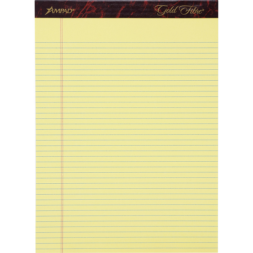 Ampad Gold Fibre Narrow Rule Writing Pads (TOP20022)