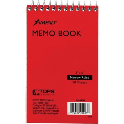 Ampad Topbound Memo Notebook (25093)